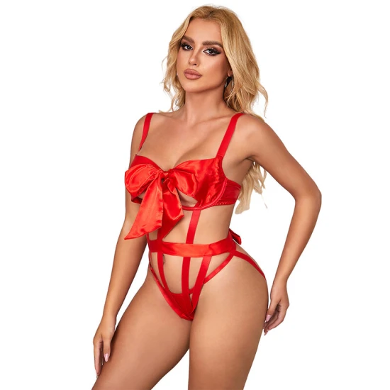 Body sexy Subblime - Decupat, Roșu, L/XL
