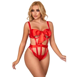 Body sexy Subblime - Decupat, Roșu, L/XL