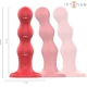 INTENSE - Vibrator cu ventuză, roșu, cu telecomandă