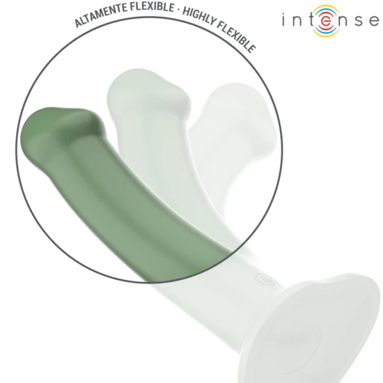 INTENSE - Vibrator cu ventuză, Verde - telecomandă, 10 moduri de vibrație