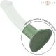 INTENSE - Vibrator cu ventuză, Verde - telecomandă, 10 moduri de vibrație
