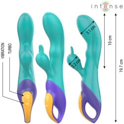 INTENSE - Vibrator tip iepure, Albastru