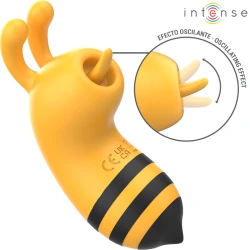 INTENSE - Stimulator clitor cu limbă rotativă 360º, Maya, Galben/Negru