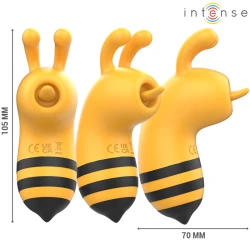 INTENSE - Stimulator clitor cu limbă rotativă 360º, Maya, Galben/Negru