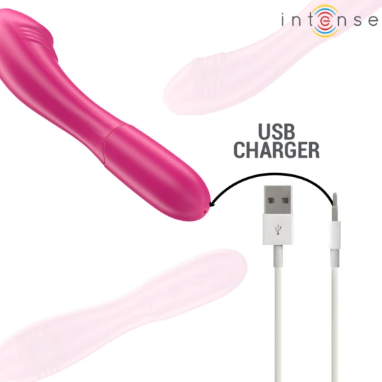 Vibrator Belinda - 10 Vibrații, Roz, 19 cm