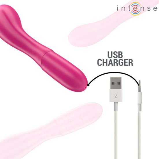 Vibrator Lisette - 19 cm, 10 Vibrații, Roz