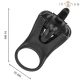 INEL VIBRATOR MABEL - 10 MODURI DE VIBRAȚIE, CU STIMULATOR CLITORIS, NEGRU