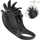 INEL VIBRATOR MABEL - 10 MODURI DE VIBRAȚIE, CU STIMULATOR CLITORIS, NEGRU