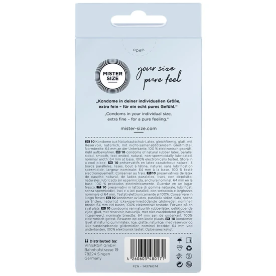 Prezervative Model XXL, Transparent, 64 mm