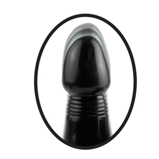 VIBRATOR PLUG THRUSTER CU VIBRAȚII, NEGRU