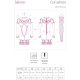 Body sexy SAKURA CF 90357 - Decupat, Negru, L/XL