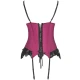 AGRAFENA - Corset + Chilot Model, Burgund