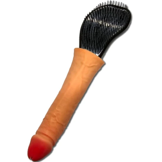 DIABLO - Perie de păr cu penis la vârf