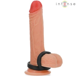 INTENSE - Inel penis dublu din silicon, Roz