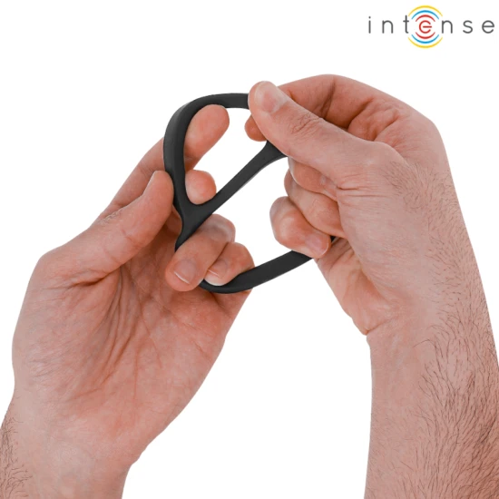 INTENSE - Inel penis dublu din silicon, Roz