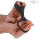 INTENSE - Inel penis dublu din silicon, Negru, Model 3
