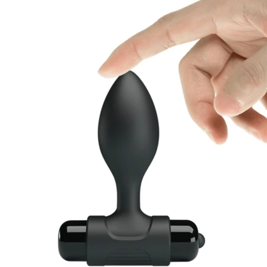 Plug Anal Vibrator - 10 Vibrații, Negru, Mărime Unică