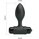 Plug Anal Vibrator - 10 Vibrații, Negru, Mărime Unică