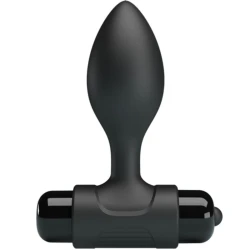 Plug Anal Vibrator - 10 Vibrații, Negru, Mărime Unică