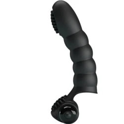 Vibrator deget - 10 Vibrații, Negru, BI-014707