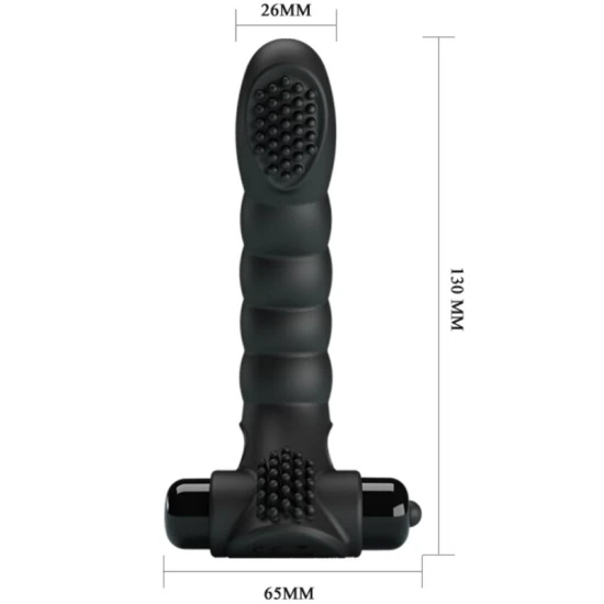 Vibrator deget - 10 Vibrații, Negru, BI-014707