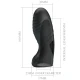 Vibrator tip deget, silicon, Negru