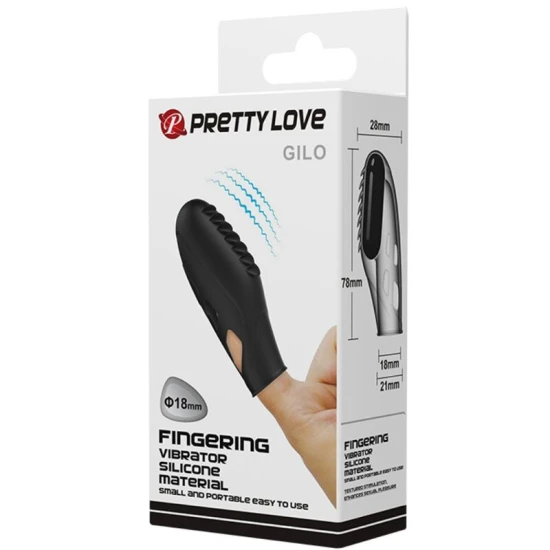 Vibrator tip deget, Silicon, Negru