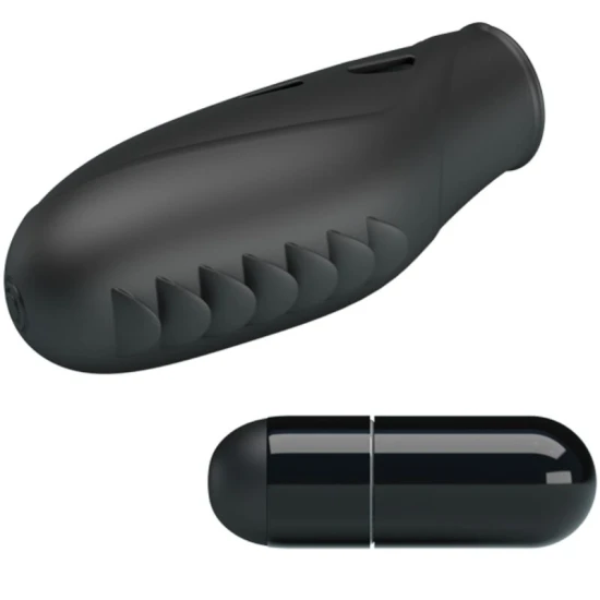 Vibrator tip deget, Silicon, Negru
