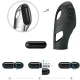 Vibrator tip deget din silicon, Negru