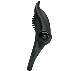 Inel Vibrator - Stimulator Clitoris, Negru, BI-210203