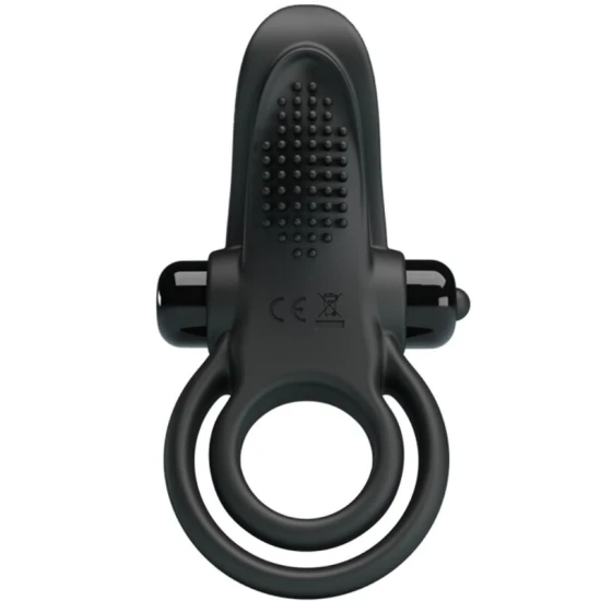 Inel Vibrator - Stimulator Clitoris, Negru, BI-210203