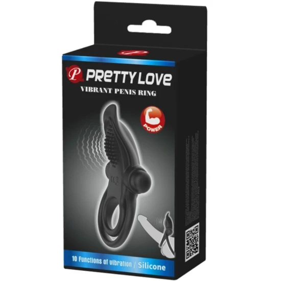 Inel Vibrator - Stimulator Clitoris, Negru, BI-210203