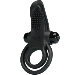 Inel Vibrator - Stimulator Clitoris, Negru, BI-210203