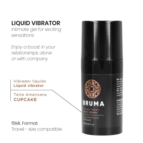 Vibrator lichid Ultra Sliding, Cupcake, 15 ml