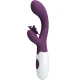 Vibrator iepuraș și stimulator G-spot din ABS, mov