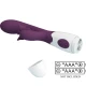 Vibrator iepuraș și stimulator G-spot din ABS, mov