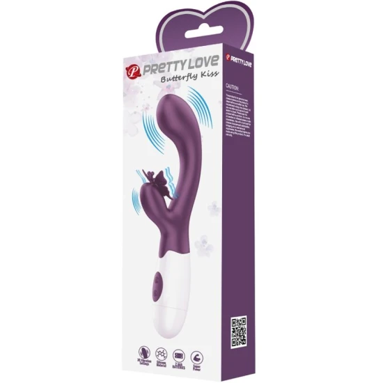Vibrator iepuraș și stimulator G-spot din ABS, mov