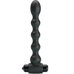 Dop anal din silicon, 10 funcții vibrante, Negru