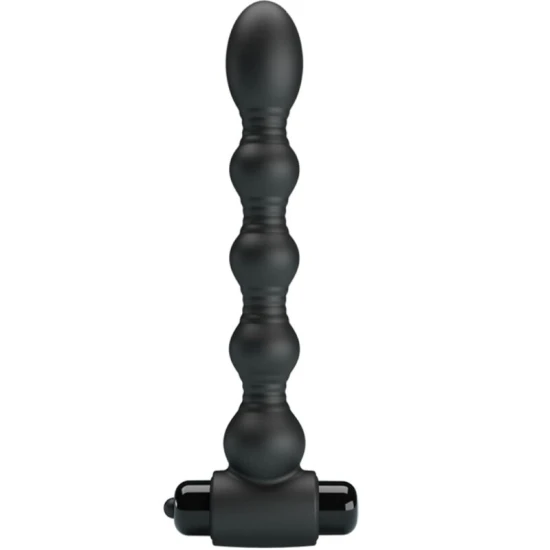 Dop anal din silicon, 10 funcții vibrante, Negru