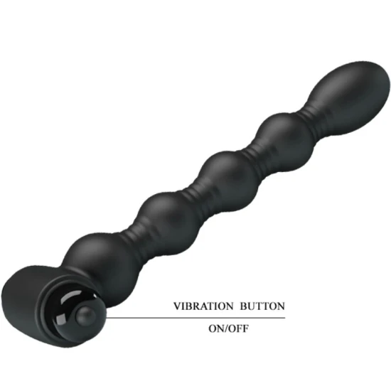 Dop anal din silicon, 10 funcții vibrante, Negru