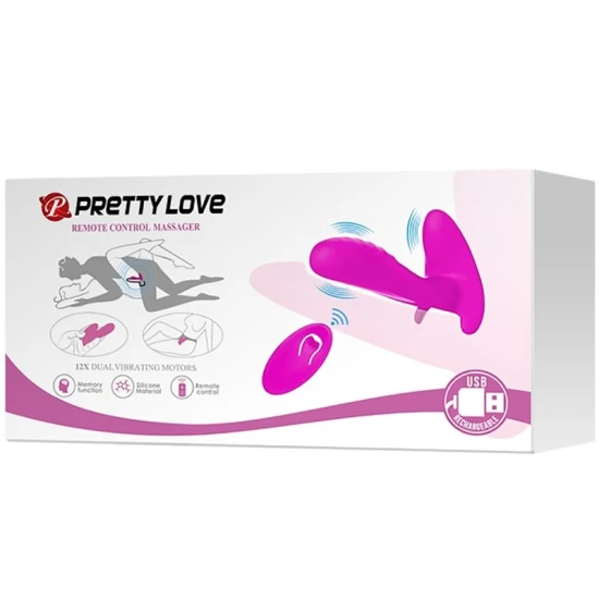 Vibrator Pretty Love - 12 Vibrații, Mov, BI-014850W