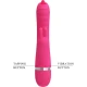 Vibrator Rabbit multifuncțional din silicon, roz
