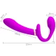 Vibrator tip double strap-on, Violet