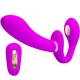 Vibrator tip double strap-on, Violet
