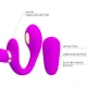 Vibrator tip double strap-on, Violet