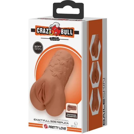 Masturbator Scarlet - Design cu Flori, Flesh, BM-009236N-1