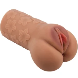 Masturbator Scarlet - Design cu Flori, Flesh, BM-009236N-1