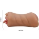 Masturbator dublu premium din TPR, impermeabil