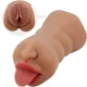 Masturbator dublu premium din TPR, impermeabil
