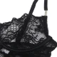 SUBBLIME - Rochie tip babydoll din dantelă, cu bretele ajustabile, Negru S/M